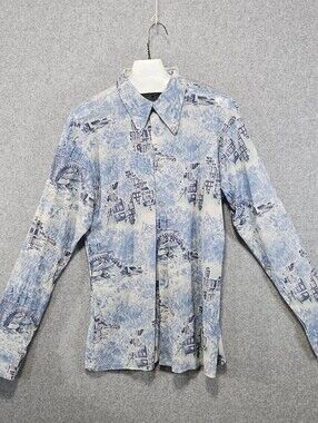 Vintage Cortini Men's Button Up Shirt Size 17, 17 1/2.